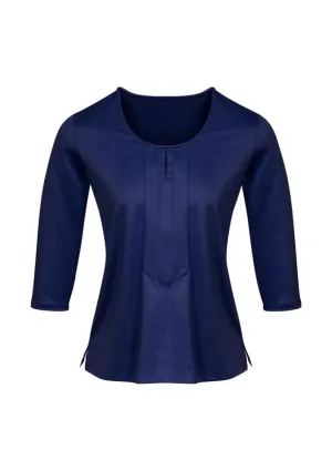 Advatex Ladies Abby 3/4 Sleeve Knit Top - Patriot Blue - 6 - Biz Collection