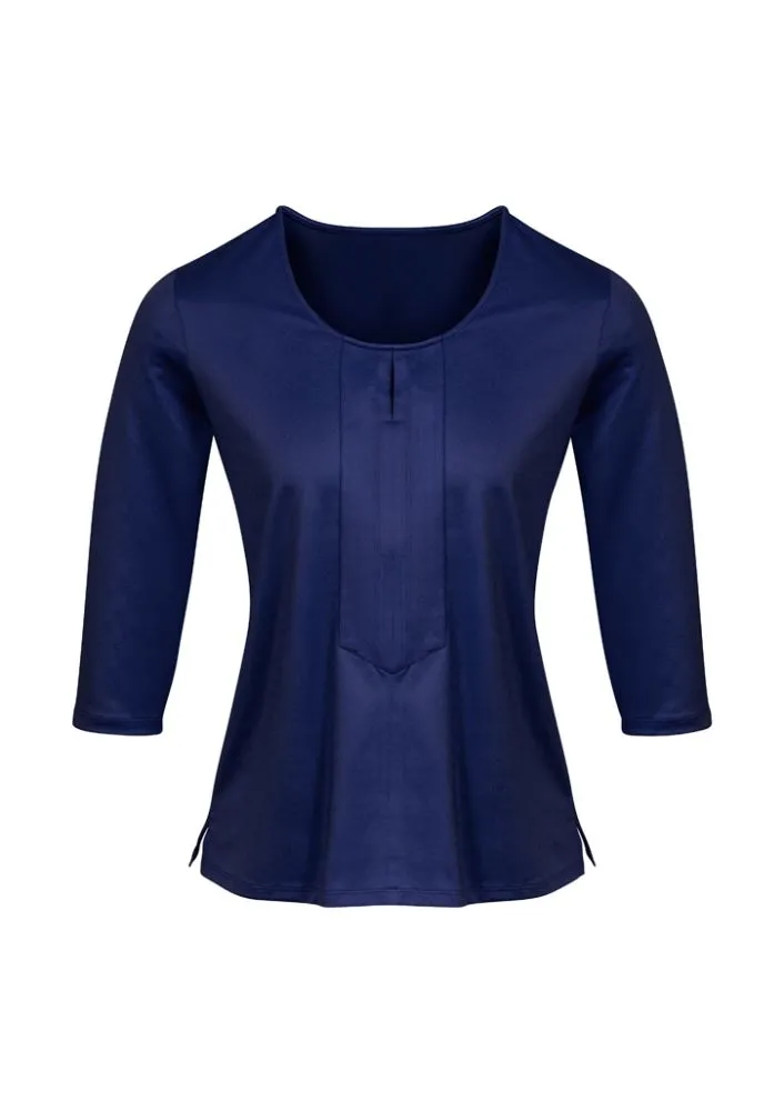 Advatex Ladies Abby 3/4 Sleeve Knit Top - Patriot Blue - 6 - Biz Collection