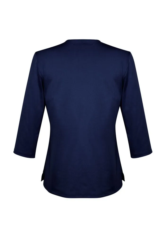 Advatex Ladies Abby 3/4 Sleeve Knit Top - Patriot Blue - 6 - Biz Collection