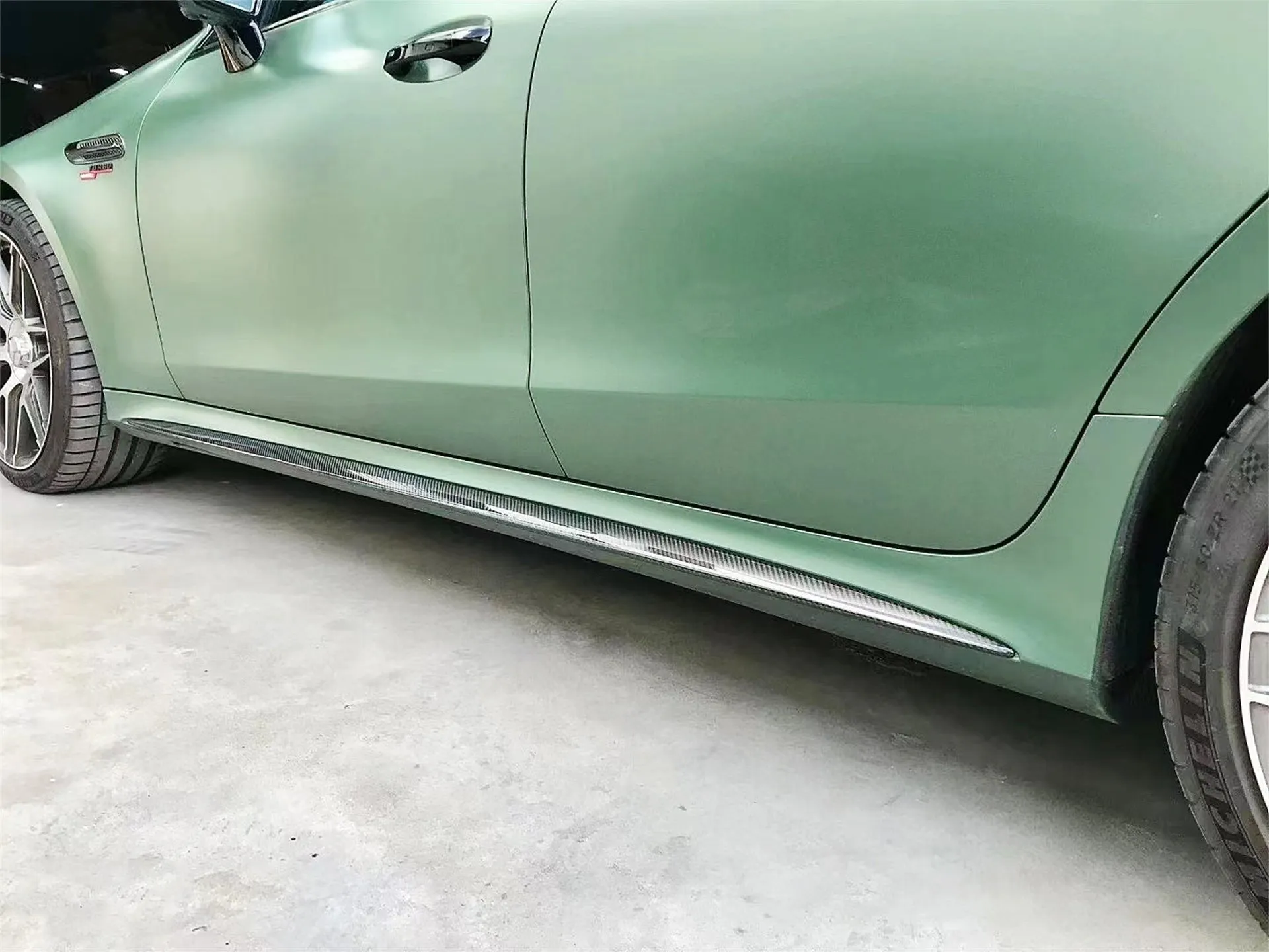 Aero Republic Brabus Style Side Skirts for Mercedes Benz AMG GT 4 Door GT53 X290 2019-ON Carbon Fiber