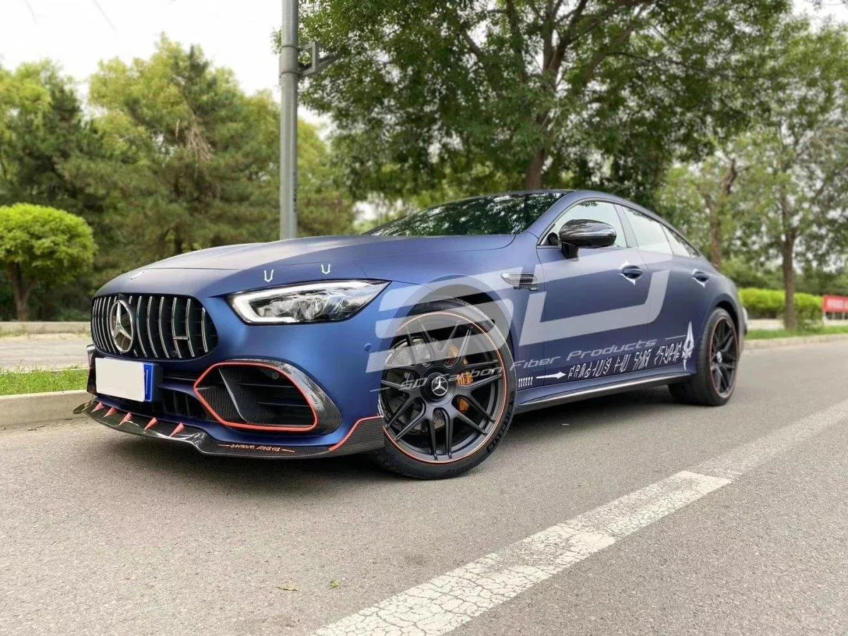 Aero Republic Brabus Style Side Skirts for Mercedes Benz AMG GT 4 Door GT53 X290 2019-ON Carbon Fiber