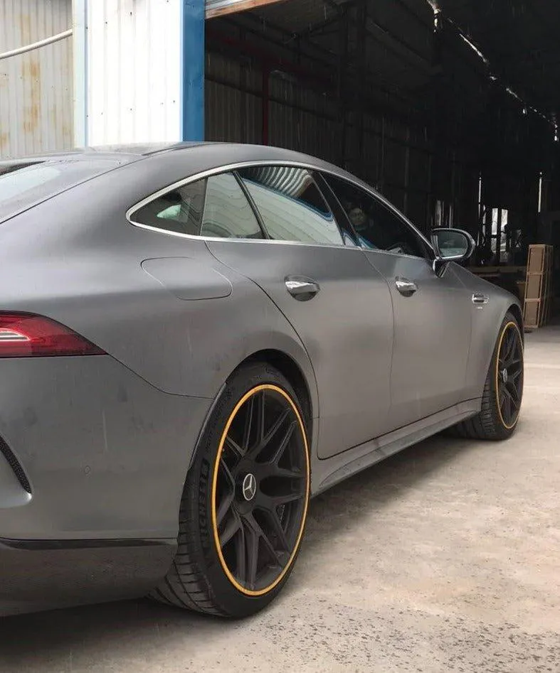 Aero Republic Brabus Style Side Skirts for Mercedes Benz AMG GT 4 Door GT53 X290 2019-ON Carbon Fiber