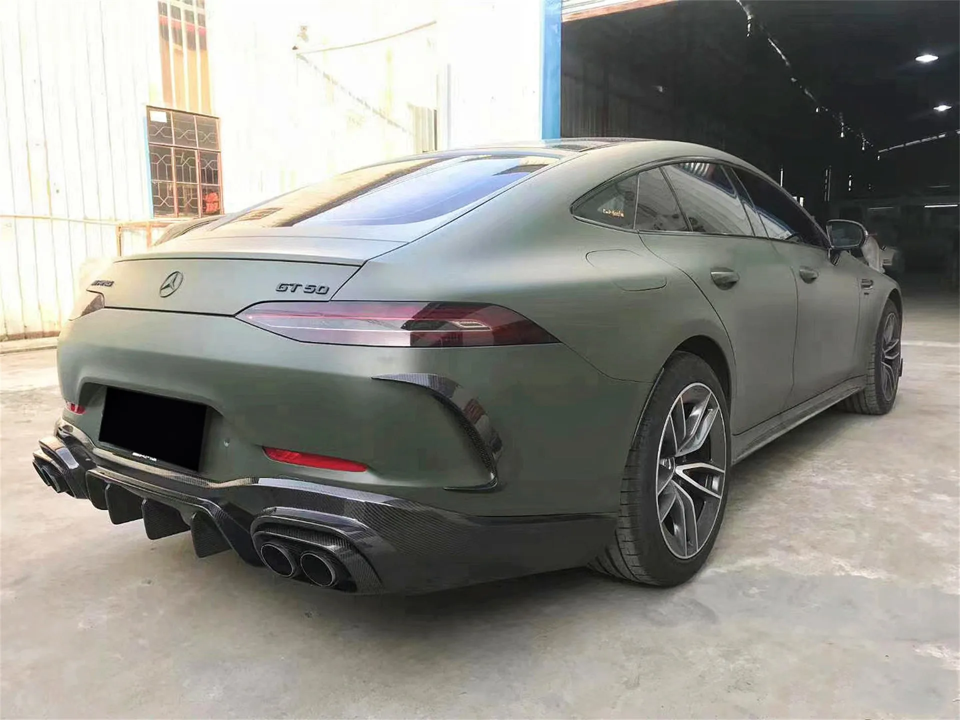 Aero Republic Brabus Style Side Skirts for Mercedes Benz AMG GT 4 Door GT53 X290 2019-ON Carbon Fiber