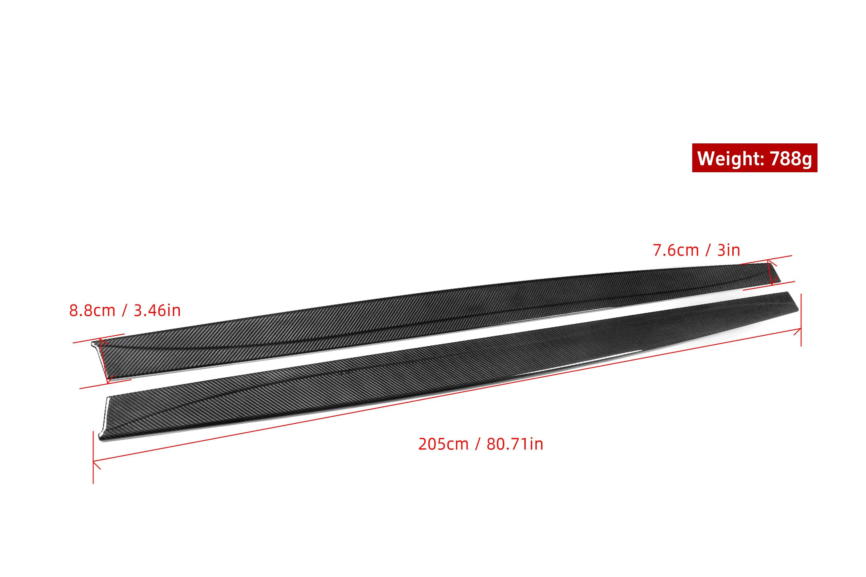 Aero Republic MP Style Side Skirts for BMW M3/C/CS F80 F81 & M4/C/CS/CSL F82 F83 Carbon Fiber/FRP