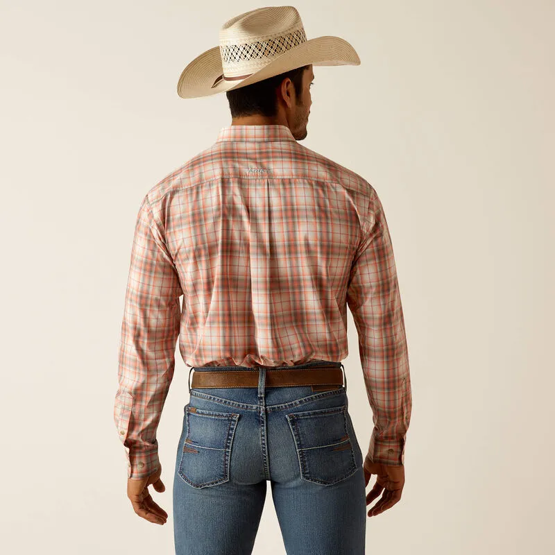 Ariat Men's Pro Series Knox Classic Fit Shirt- Coral