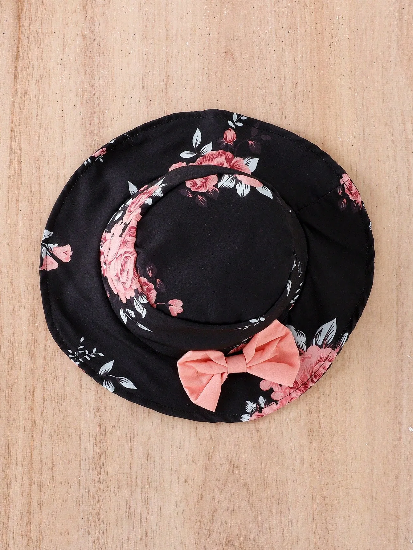 Baby Girl Floral Print Halter Top & Layer Hem Skirt & Hat FD