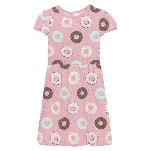 Bamboo Flutter Sleeve Twirl Dress with Pockets - Cake Pop Donuts and Sprinkles