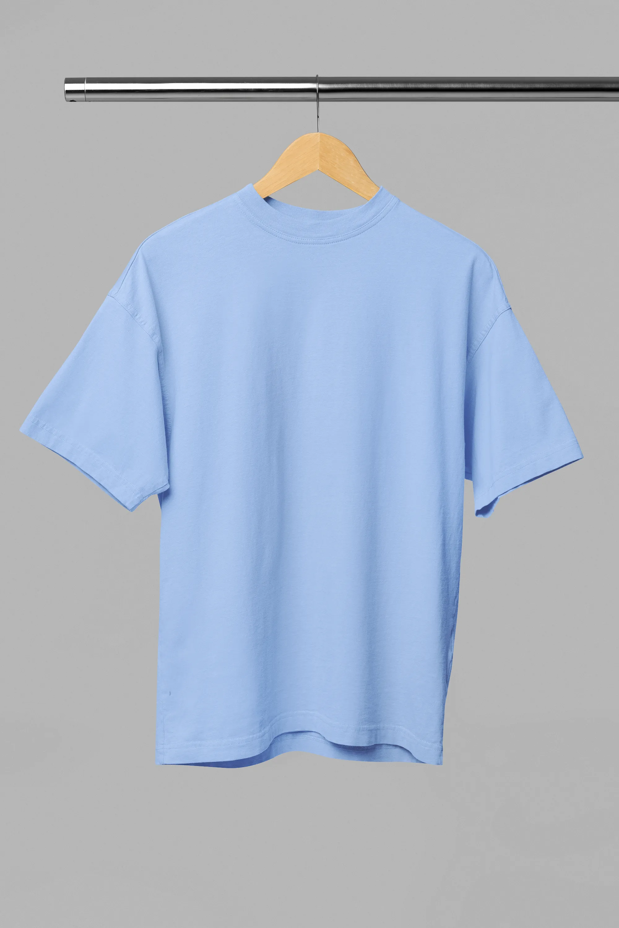 Basic Oversized T-shirts: Snow Blue