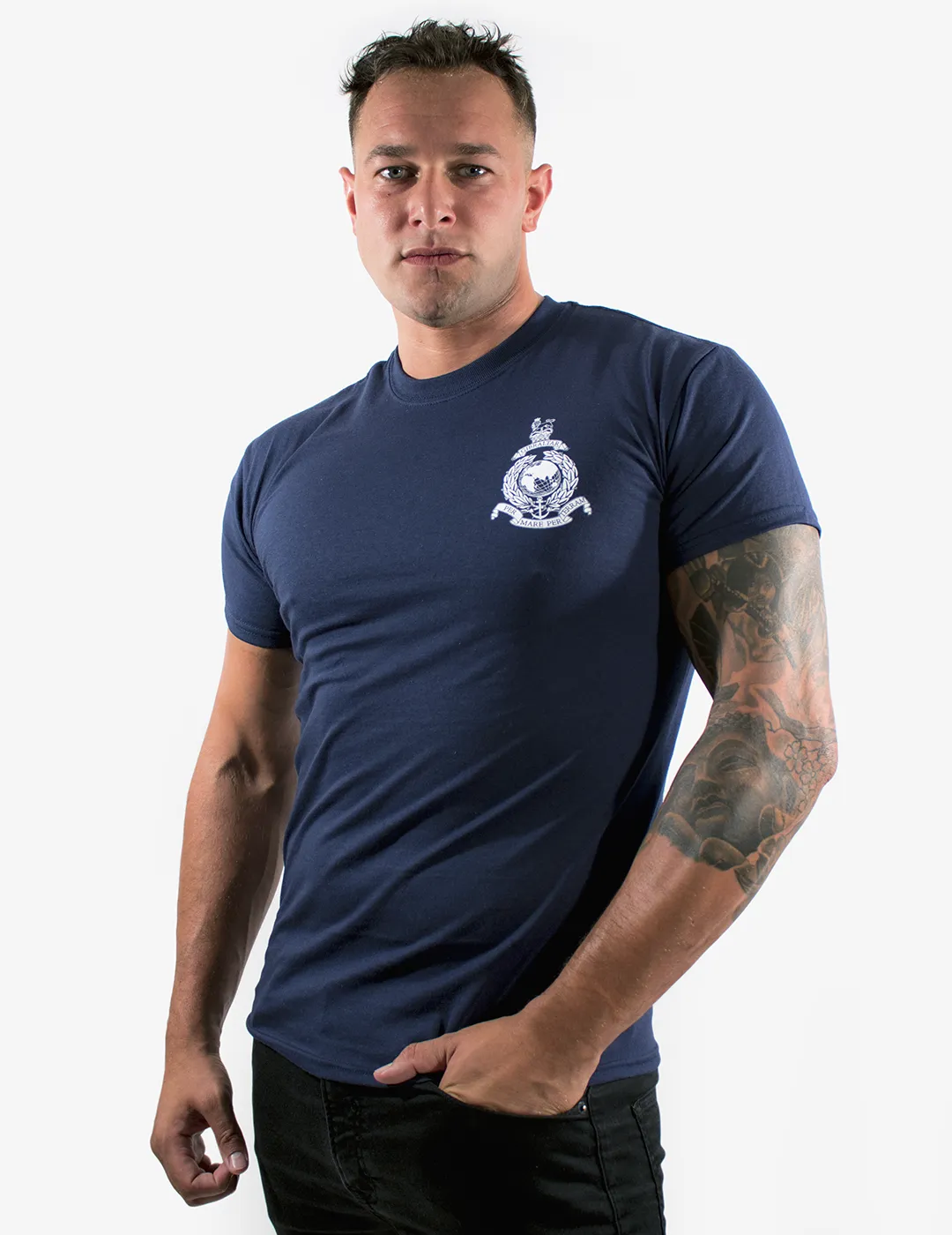 Basic Royal Marines T-Shirt - Navy