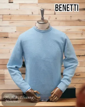 Benetti Blue 'GALE' Round Neck Pullover