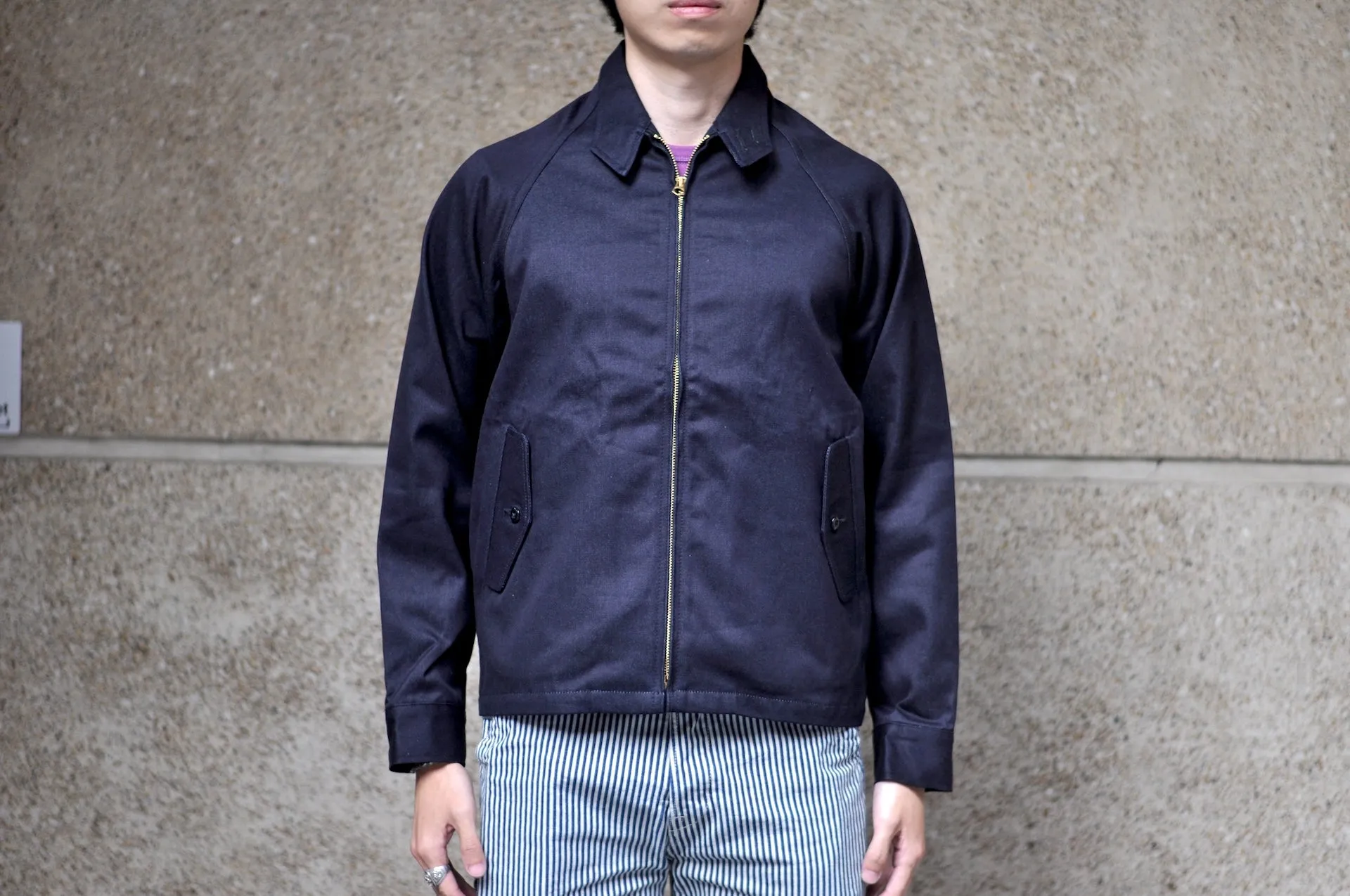BONCOURA 12oz Weapon Denim "Dog Ear" Sport Jacket (Indigo)