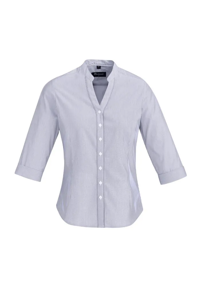 Bordeaux Ladies 3/4 Sleeve Shirt - Patriot Blue - 24 - Biz Collection