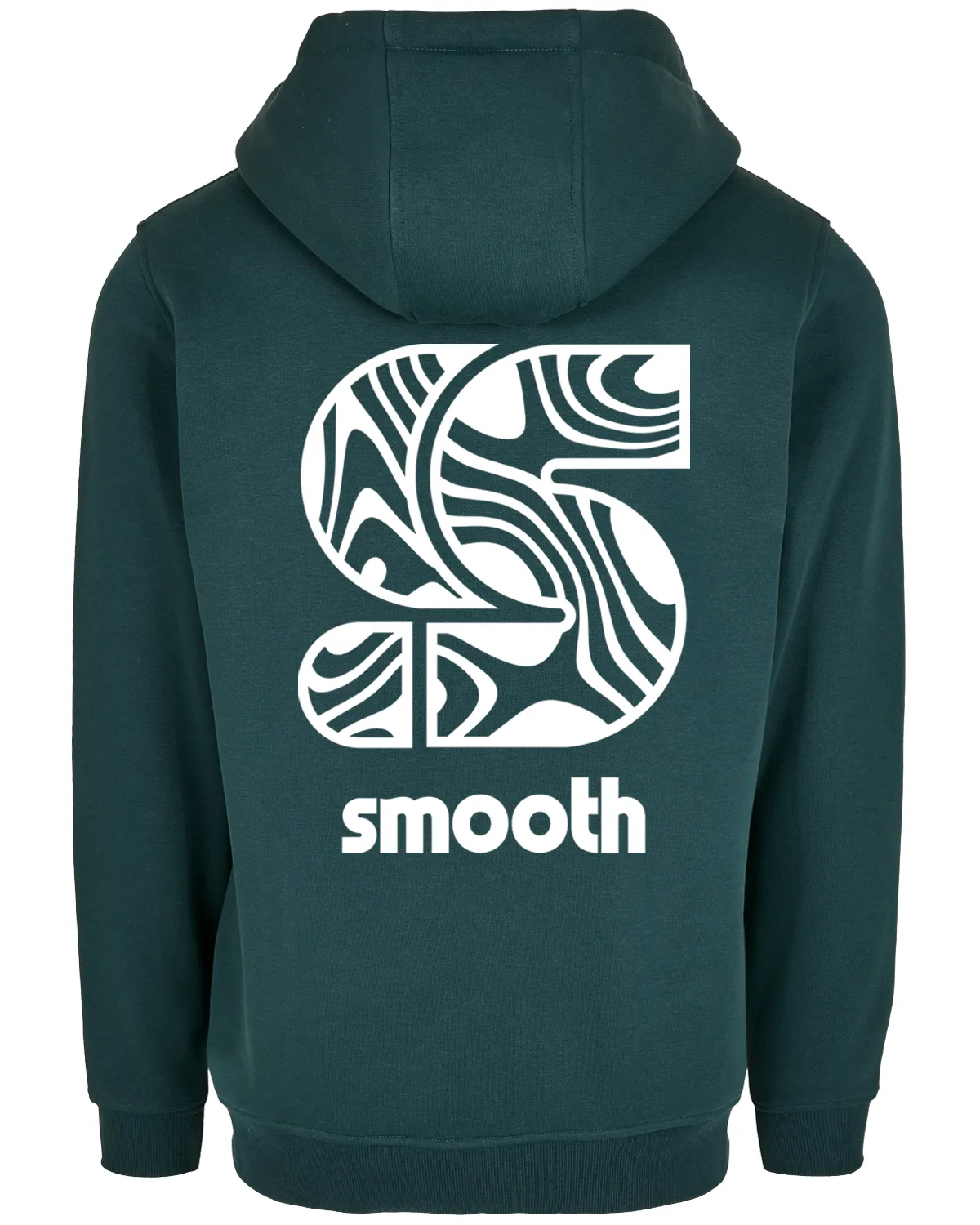 Bottle Green Hoodie / S Pattern White Front Back Women