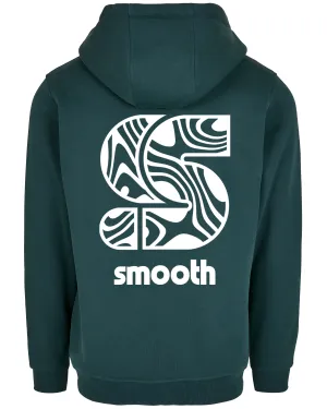 Bottle Green Hoodie / S Pattern White Front Back Women