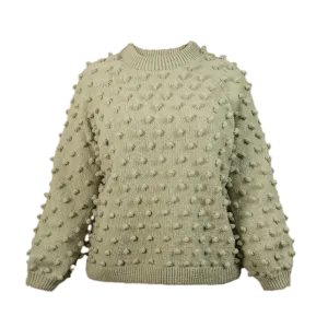Bubble sweater (Women) - Misted Lichen