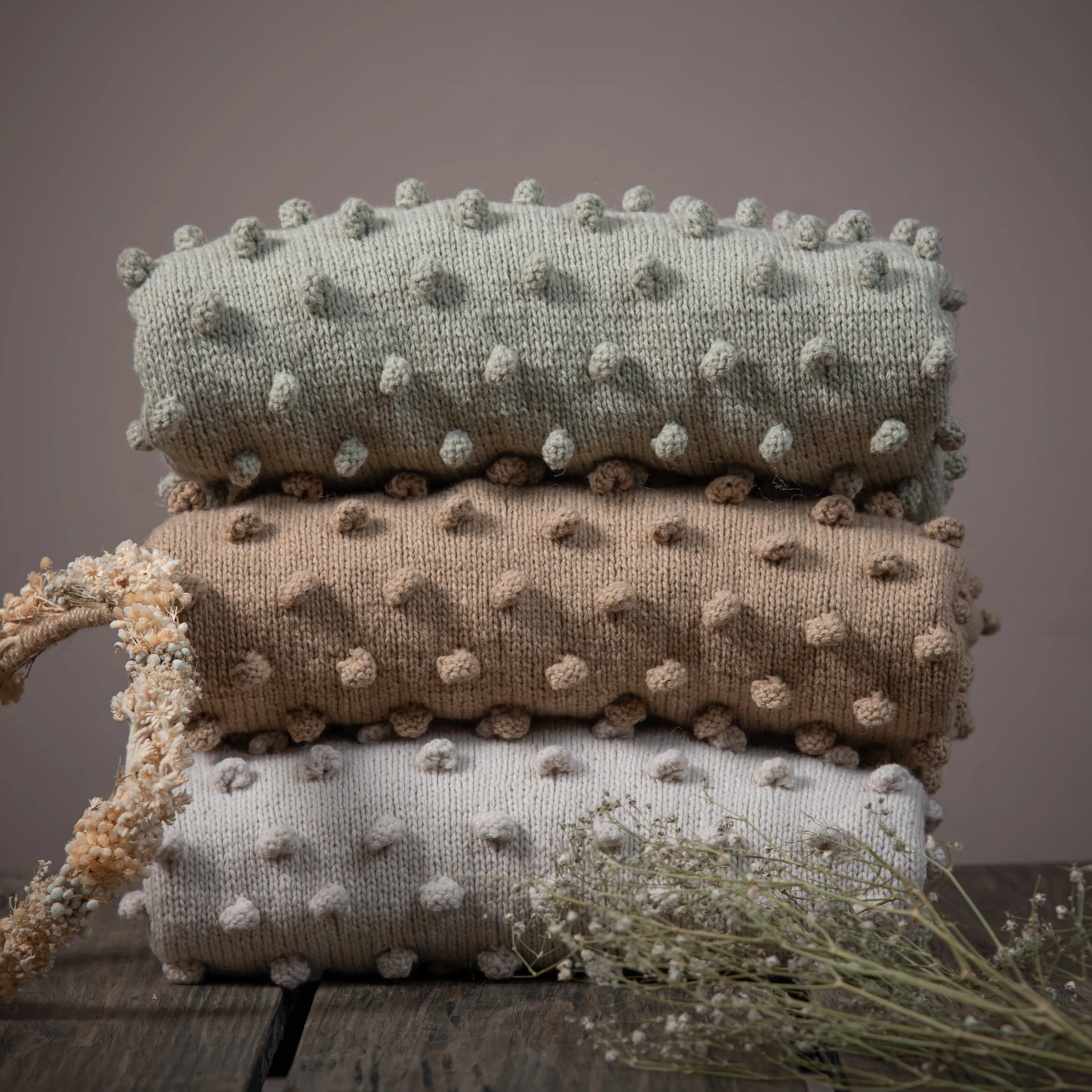 Bubble sweater (Women) - Misted Lichen