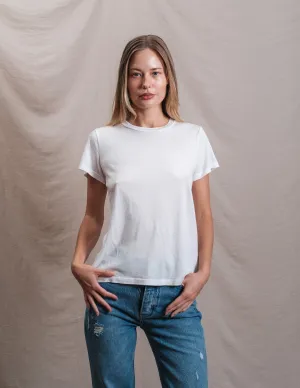 Butter Soft Crew in White