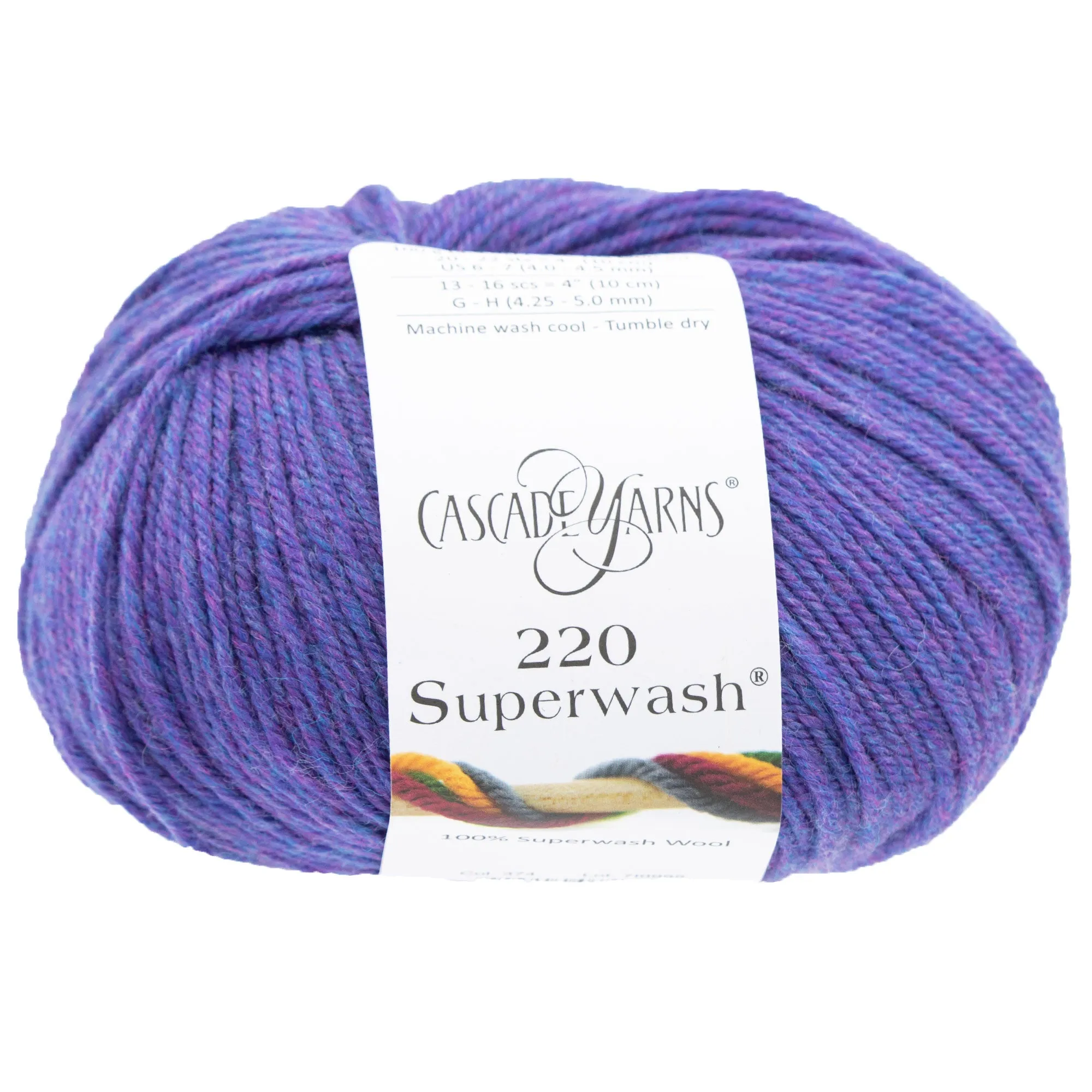 Cascade Yarns 220 Superwash Yarn - 0374 Blueberry Heather