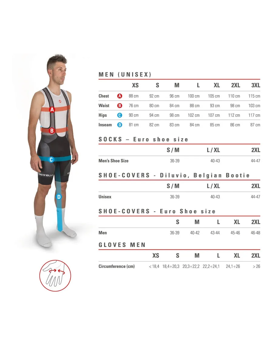 CASTELLI SORPASSO ROS BIBTIGHTS BLACK REFLEX 單車褲 長褲 黑色