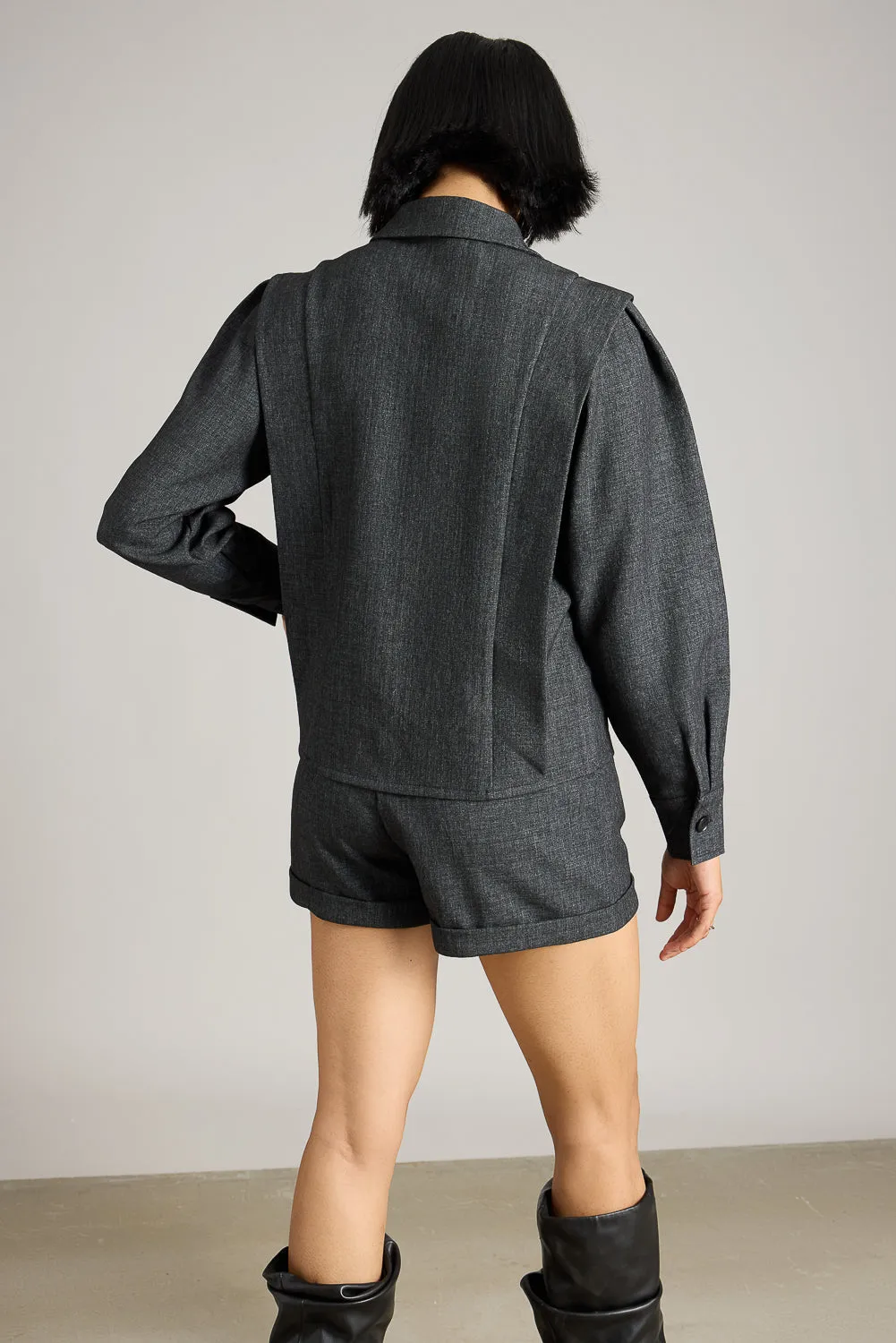 Charcoal Button Up Shirt