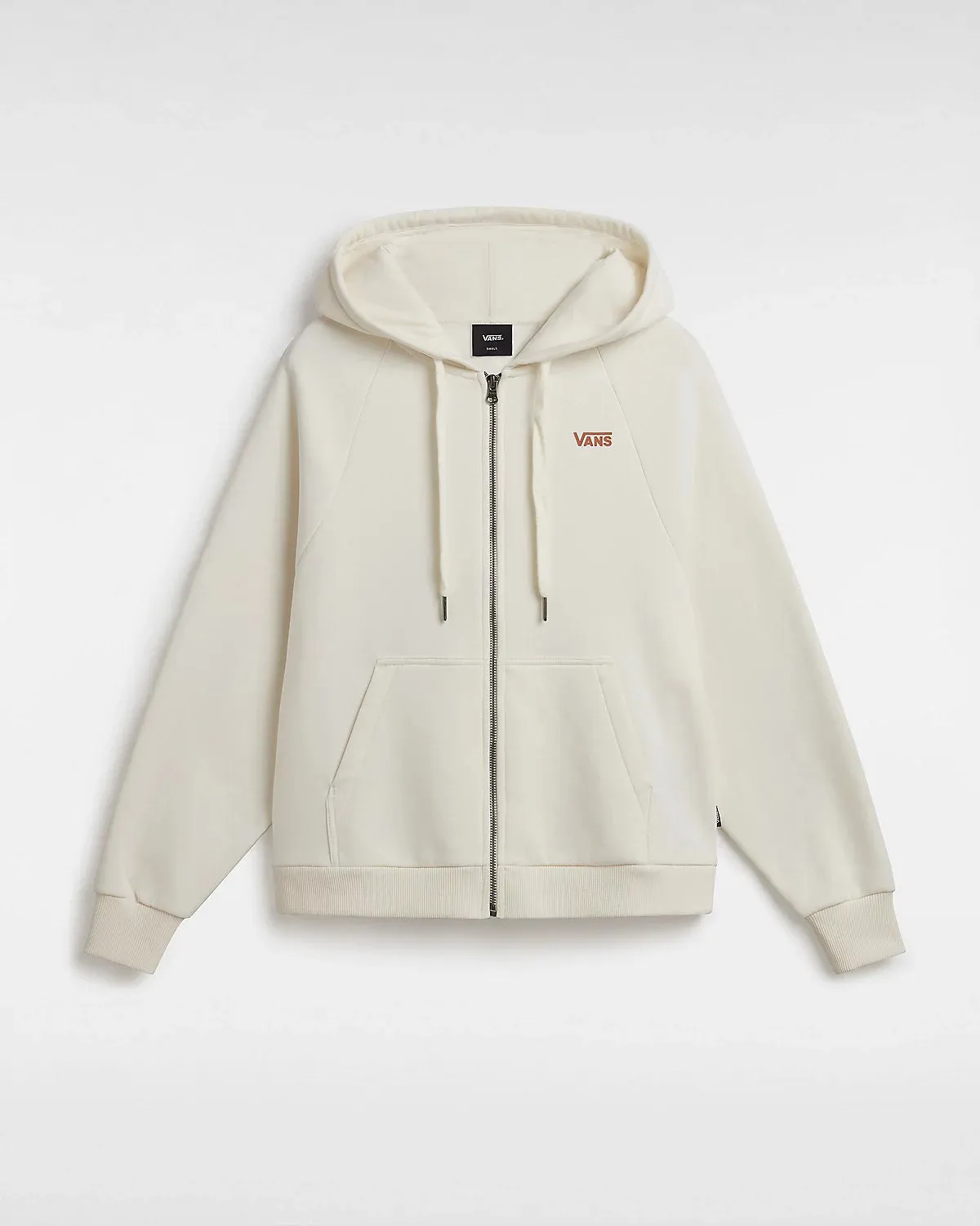 Checker Flower Cocoon Zip Hoodie in Marshmallow