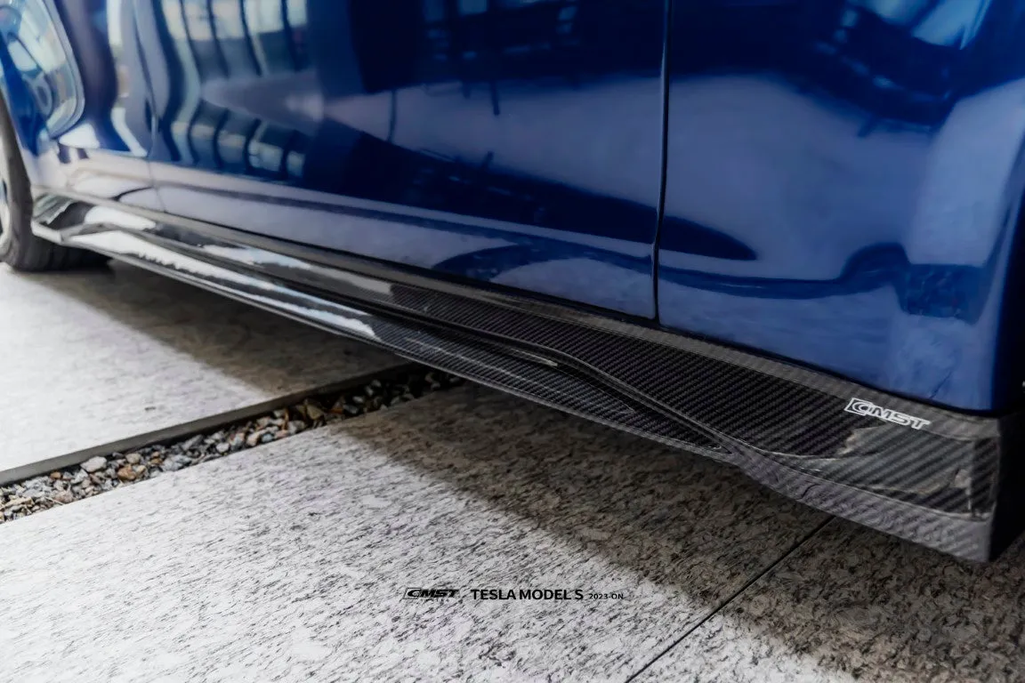 CMST Tuning Side Skirts for Tesla Model S 3rd Gen Late 2021-ON Carbon Fiber/FRP