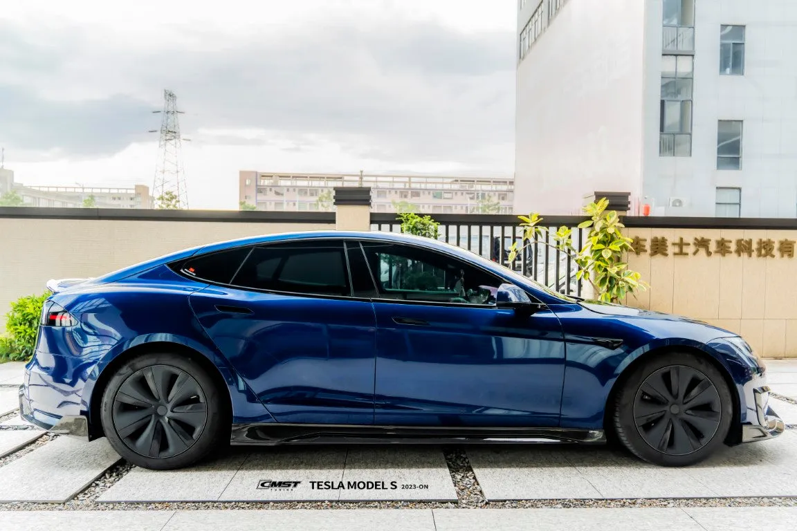 CMST Tuning Side Skirts for Tesla Model S 3rd Gen Late 2021-ON Carbon Fiber/FRP