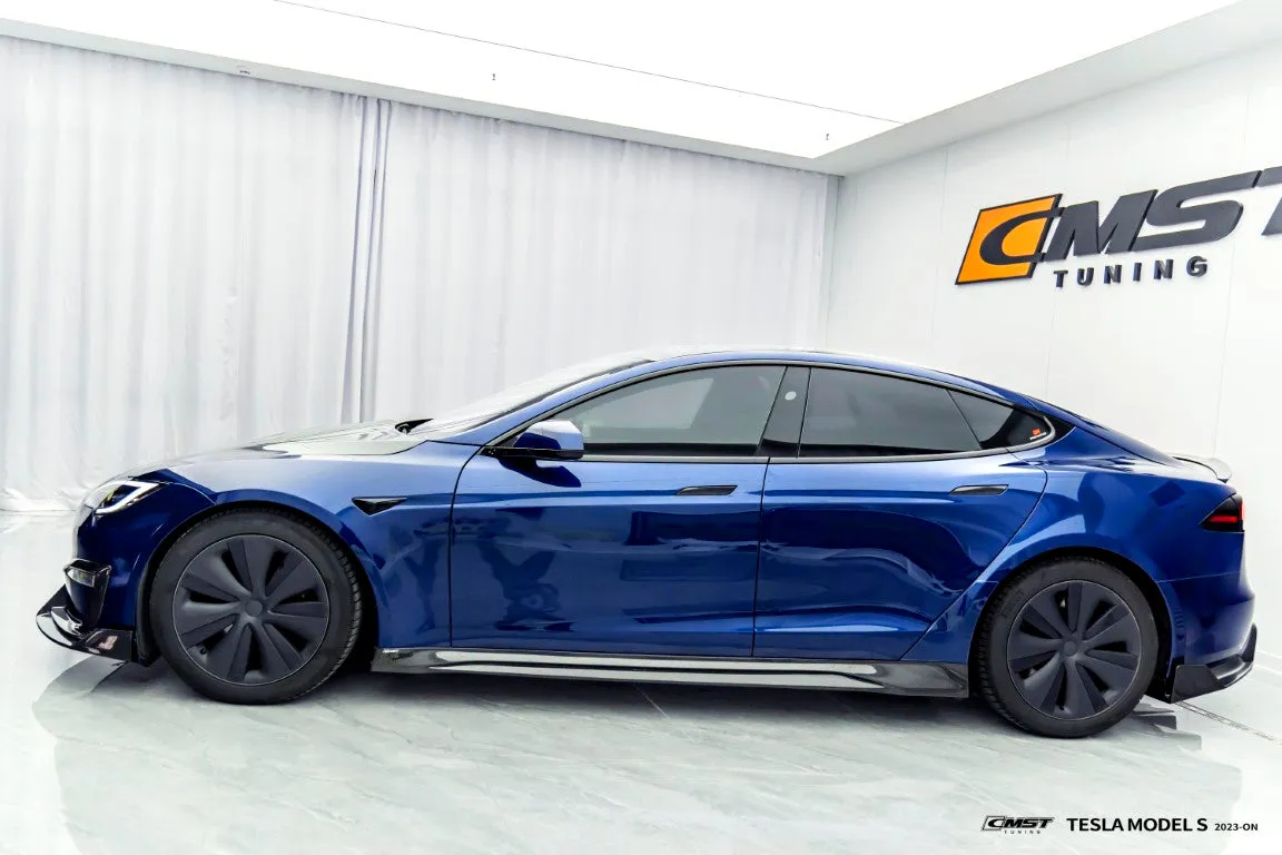 CMST Tuning Side Skirts for Tesla Model S 3rd Gen Late 2021-ON Carbon Fiber/FRP