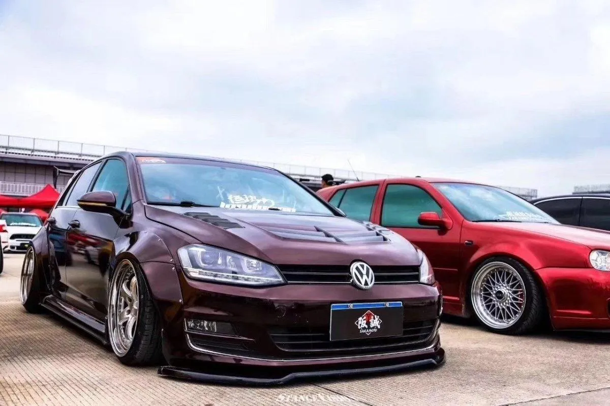 CMST Tuning Widebody Side Skirts for Volkswagen Golf R GTI Base MK7 MK7.5 Carbon Fiber/FRP