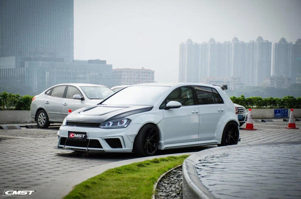CMST Tuning Widebody Side Skirts for Volkswagen Golf R GTI Base MK7 MK7.5 Carbon Fiber/FRP