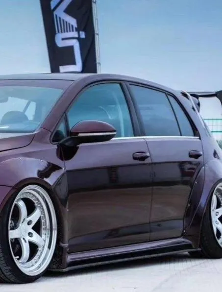 CMST Tuning Widebody Side Skirts for Volkswagen Golf R GTI Base MK7 MK7.5 Carbon Fiber/FRP