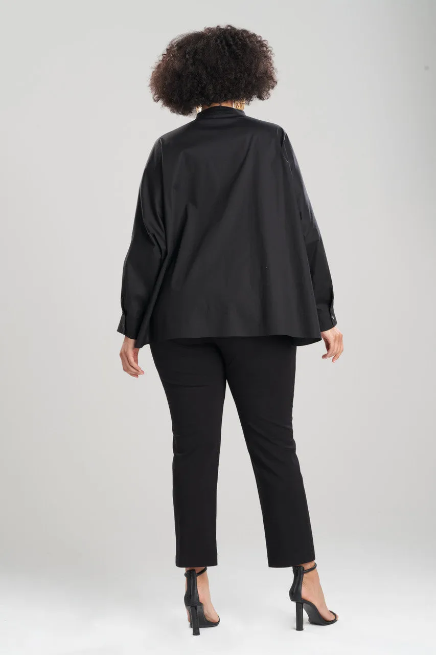 Cotton Poplin Embroidered Caftan Shirt