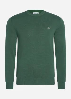 Cotton sweater - garden green