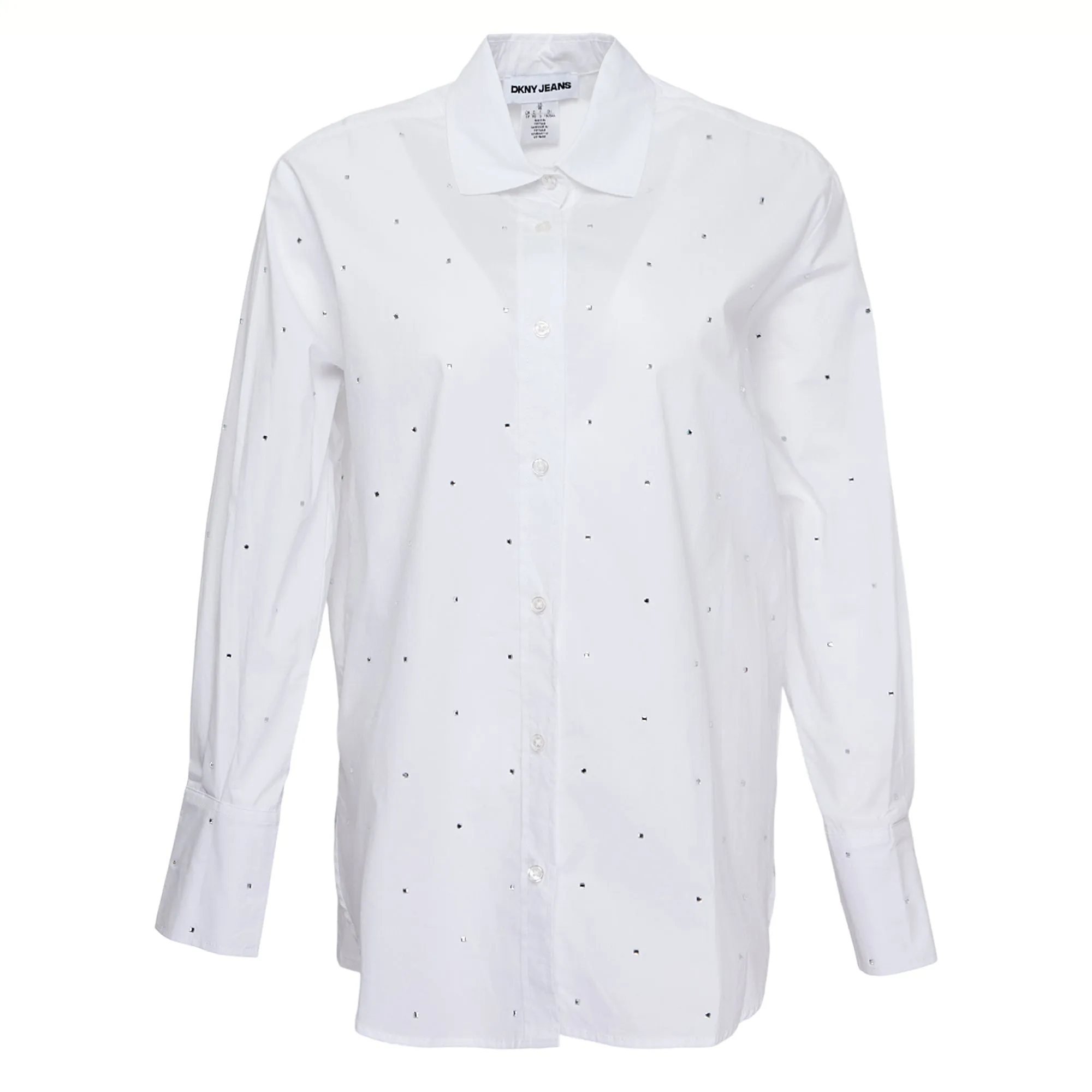 Crisp Cotton Poplin Studded Top