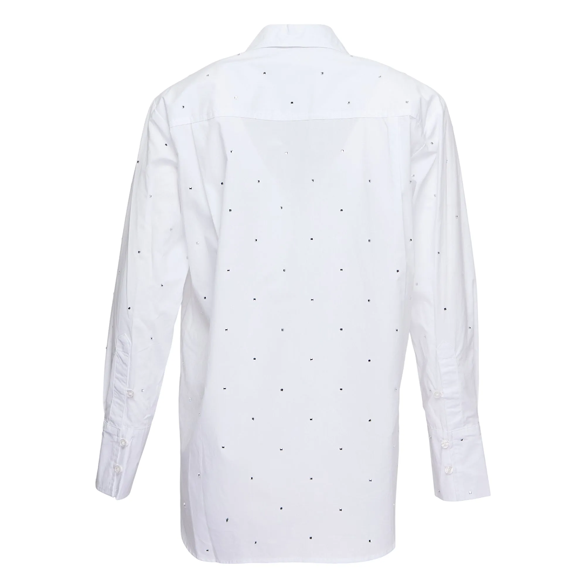 Crisp Cotton Poplin Studded Top