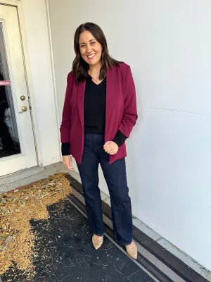 (Curvy) Holiday Mixer Blazer