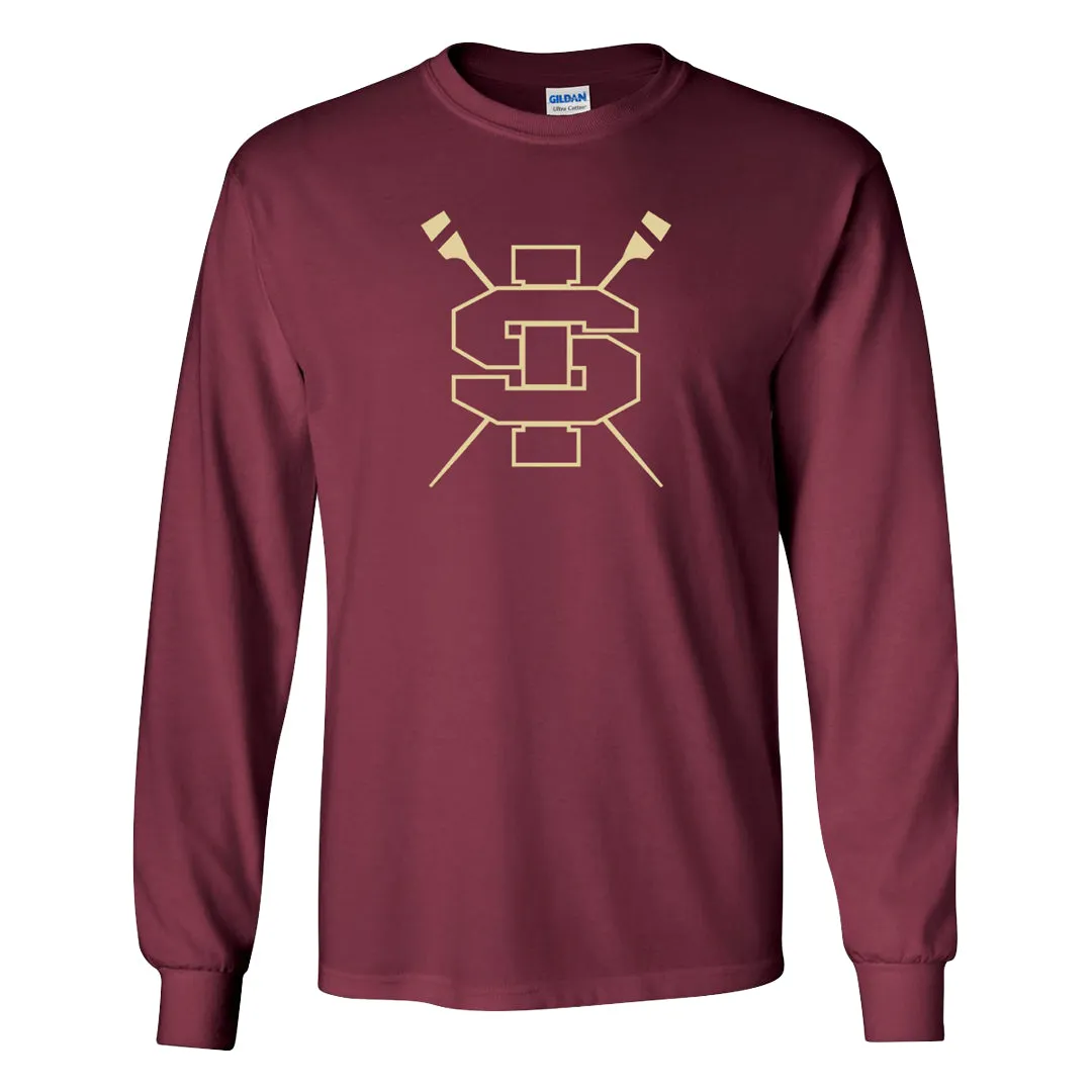 Custom Ignatius Chicago Crew Long Sleeve Cotton T-Shirt