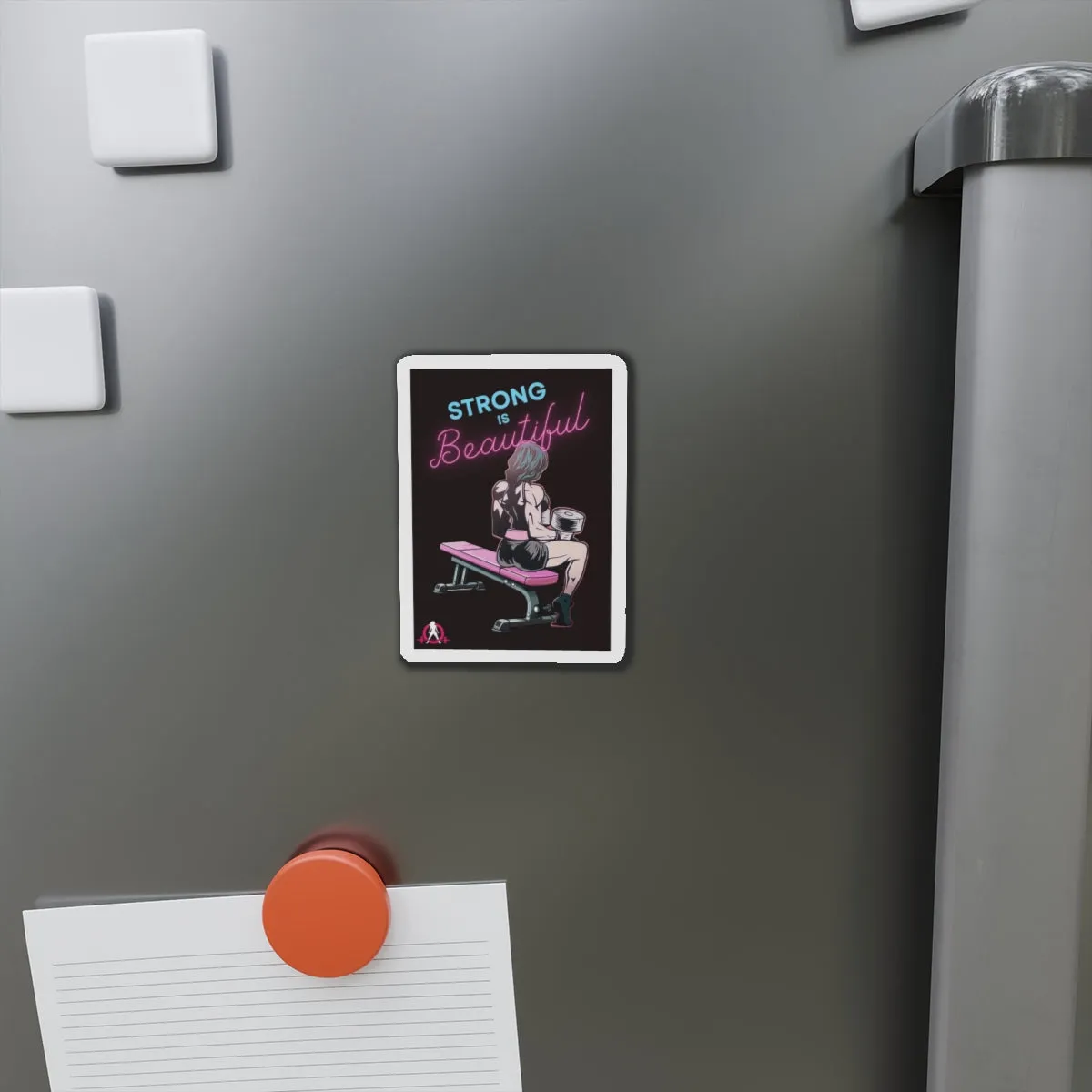 Die-Cut Magnets - Strong Is Beautiful Cartoon