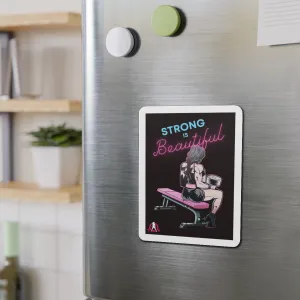 Die-Cut Magnets - Strong Is Beautiful Cartoon