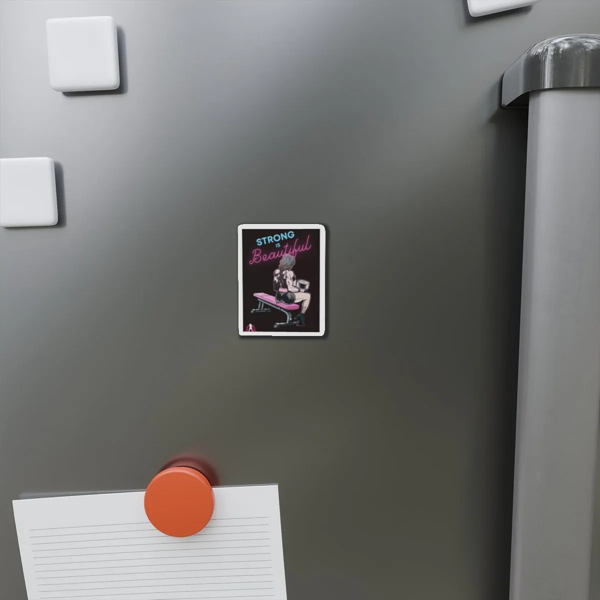 Die-Cut Magnets - Strong Is Beautiful Cartoon