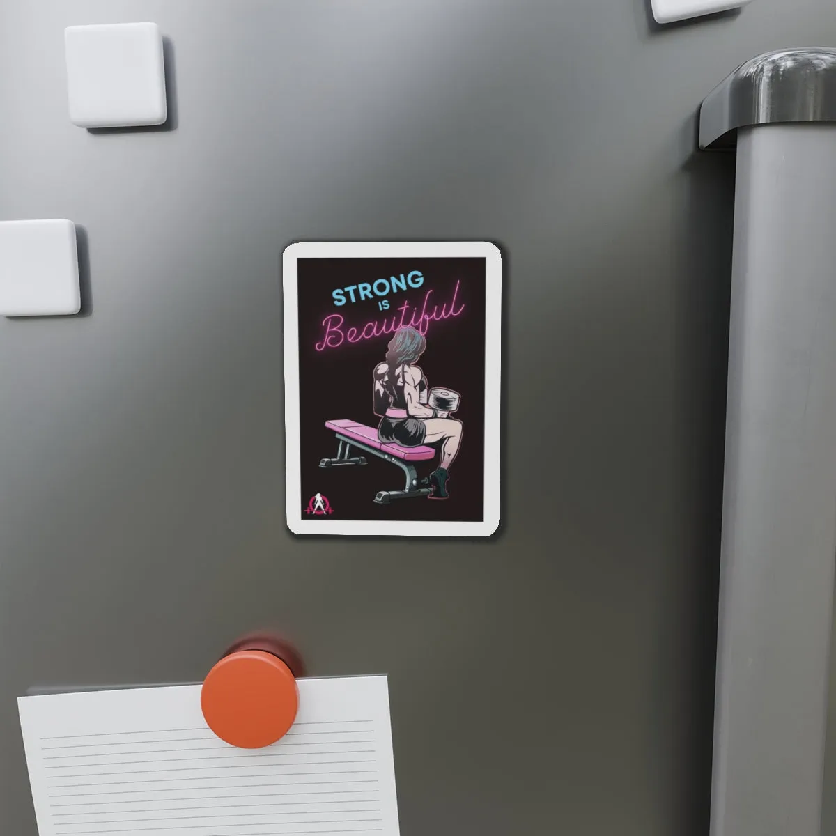 Die-Cut Magnets - Strong Is Beautiful Cartoon