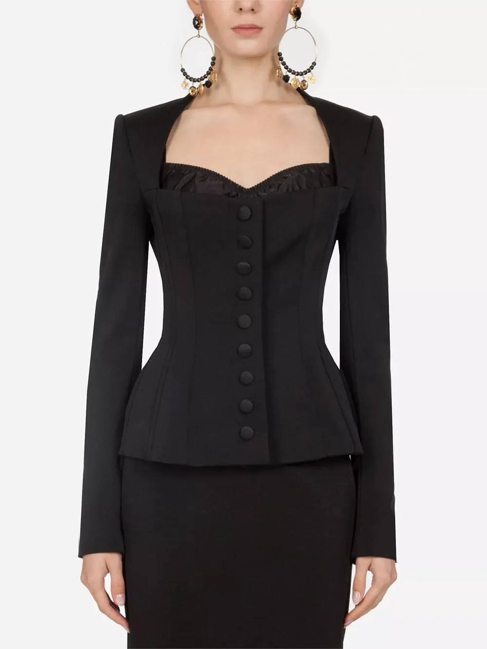 Faille Single-Breasted Jacket