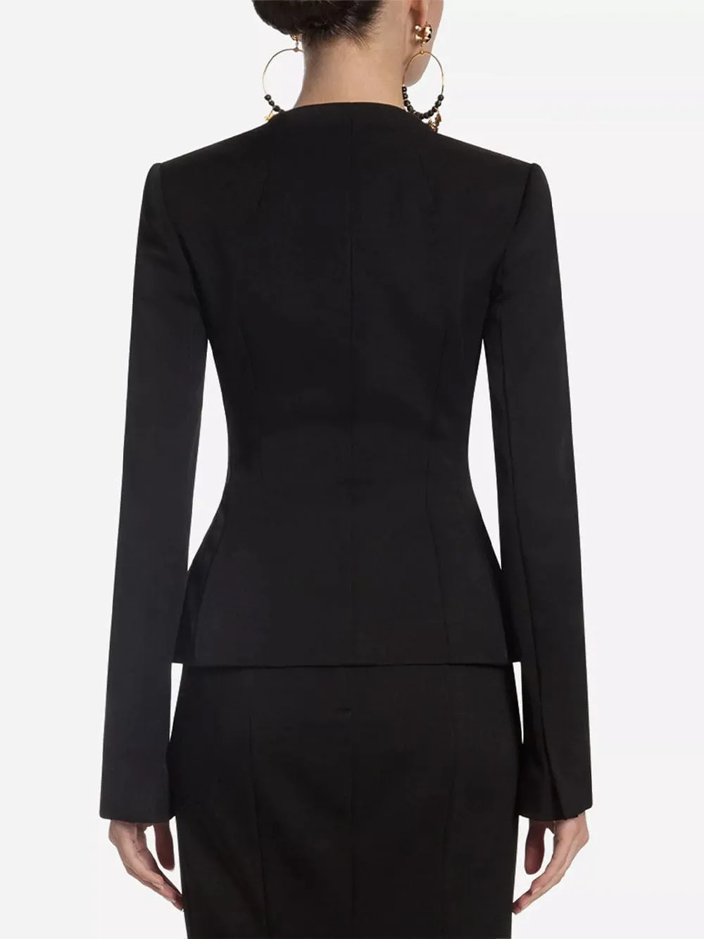 Faille Single-Breasted Jacket