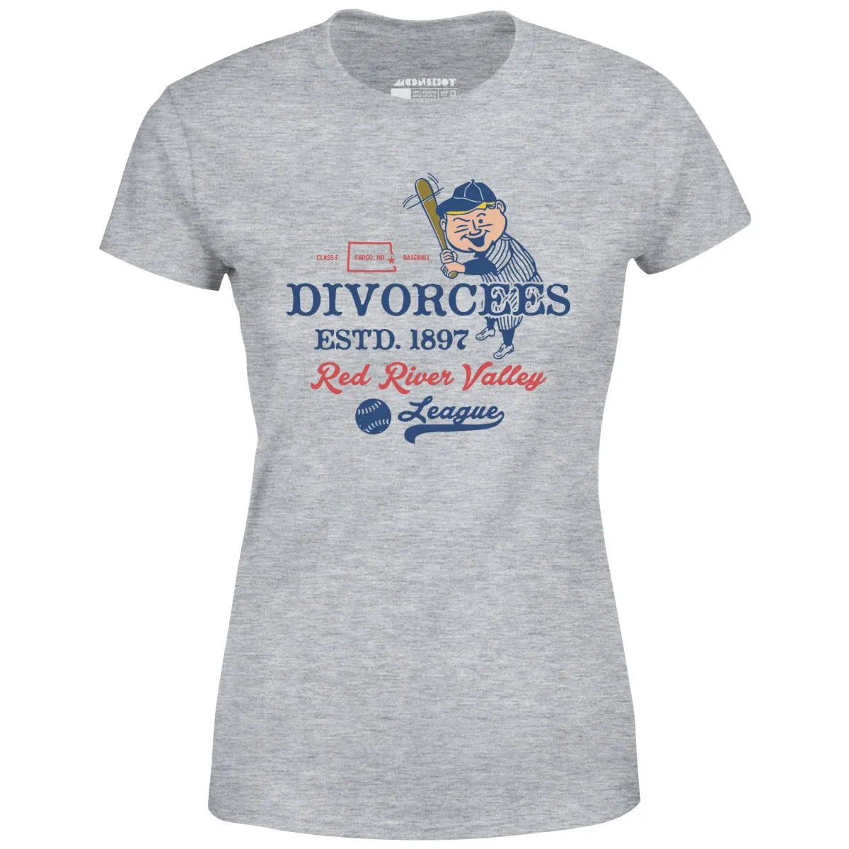 Fargo Divorcees - North Dakota - Vintage Defunct Baseball Teams - Women's T-Shirt