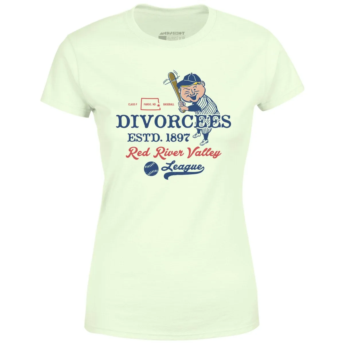 Fargo Divorcees - North Dakota - Vintage Defunct Baseball Teams - Women's T-Shirt