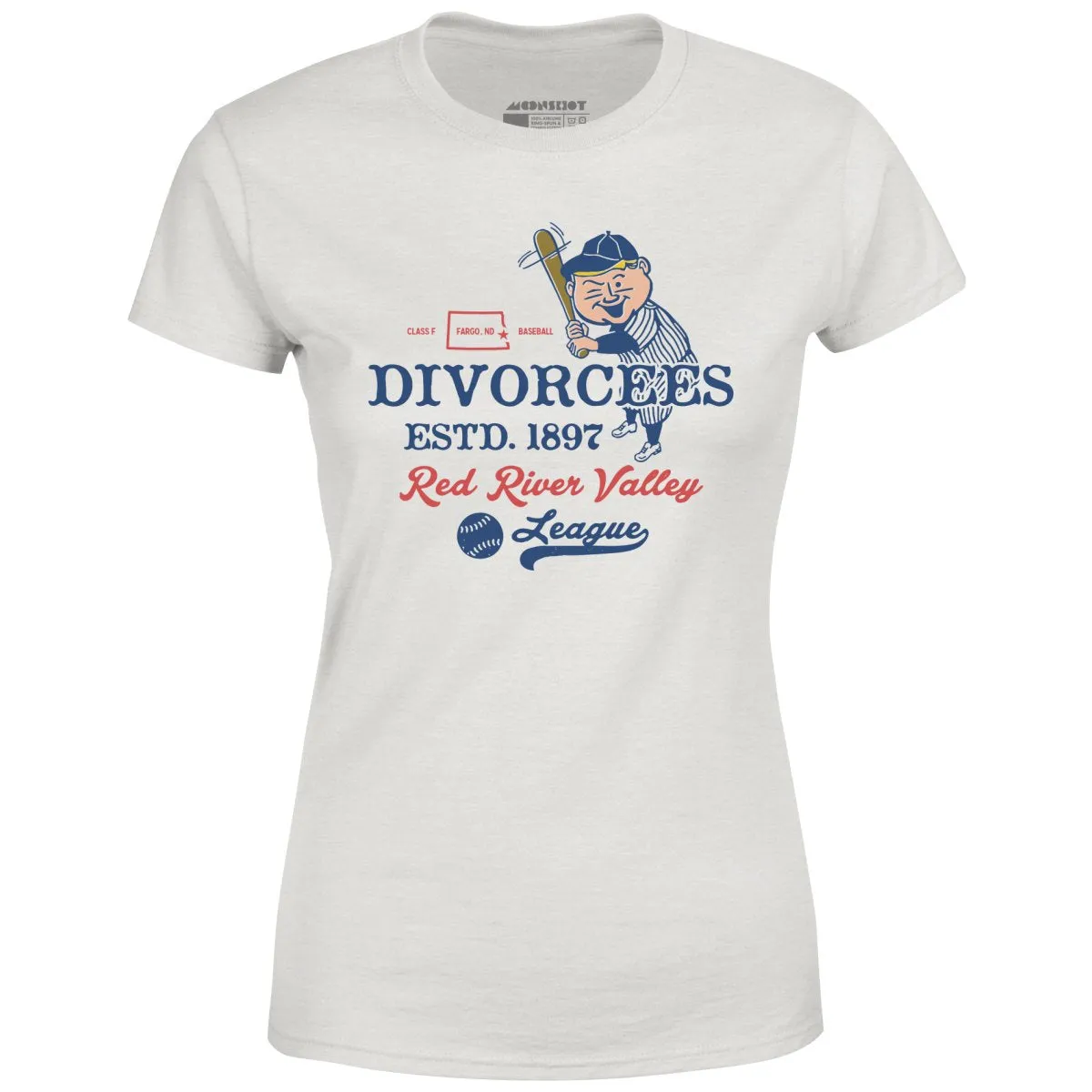 Fargo Divorcees - North Dakota - Vintage Defunct Baseball Teams - Women's T-Shirt