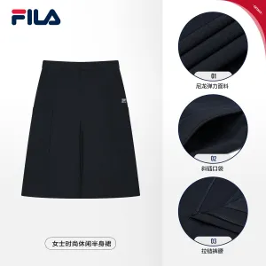 FILA CORE LIFESTYLE MODERN HERITAGE THE LOUVRE PALACE Women Skirt (Navy)