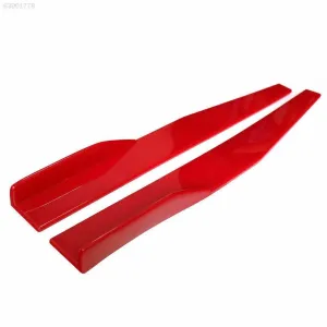 Fit 2008-Up Volkswagen Passat Side Skirts Splitter Diffuser Wings (Red)