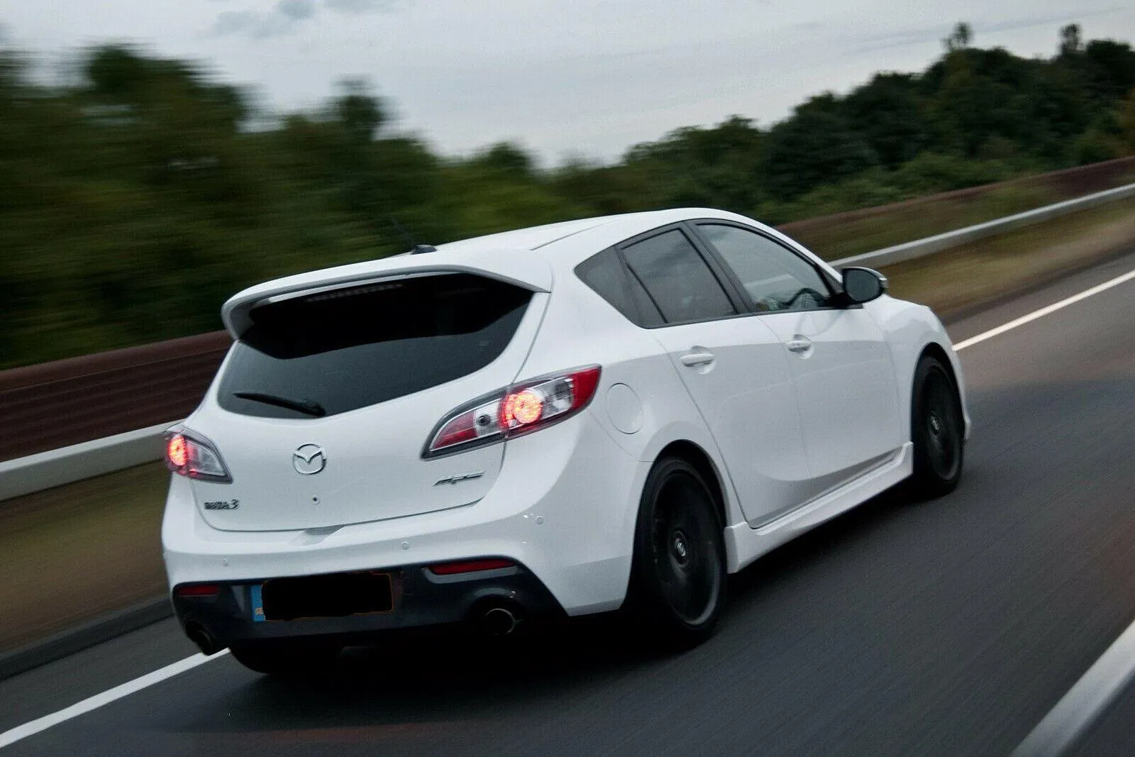 Fit 2010-2013 Mazda 3 JDM VIP Mod Style Side Skirts 4/5dr Body Kit Black