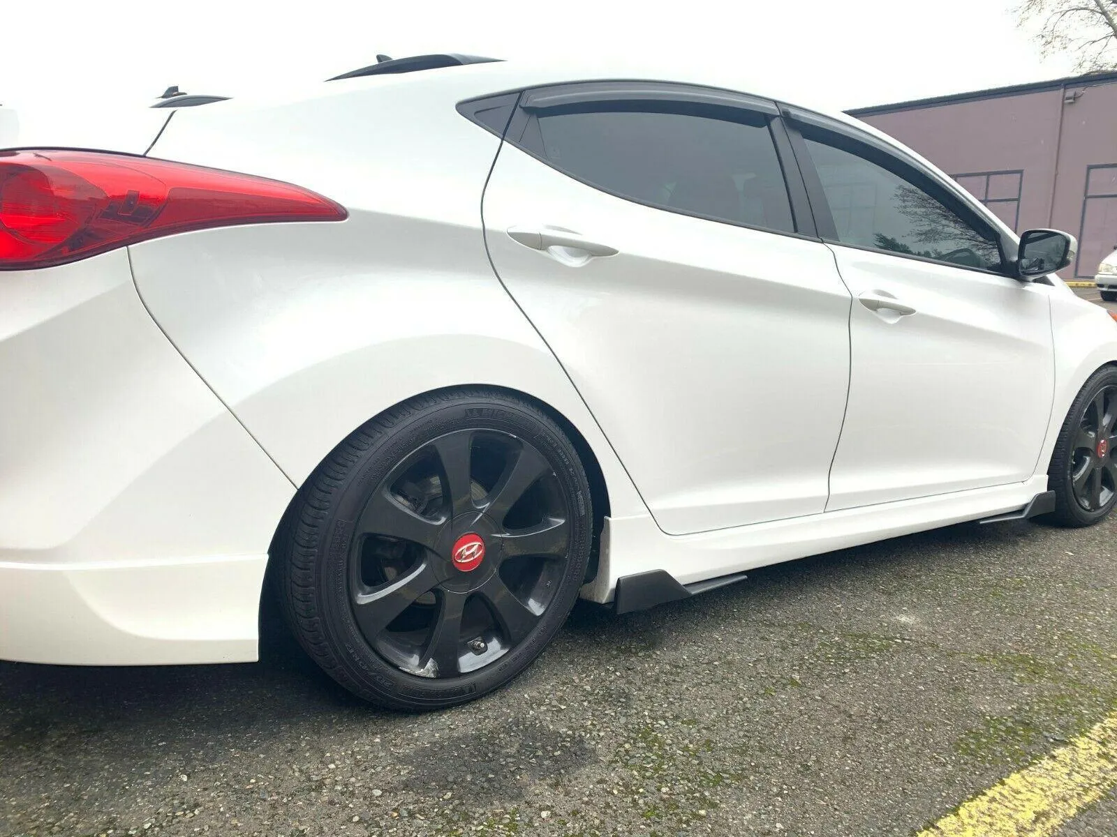 For Hyundai Sonata 2008-2020 Black Side Skirts Splitter Spoiler Diffuser Wing